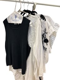 5 Shirts-J Crew S, Alice & Olivia XS, Just Living S, Kyla Seo L, Irka L (BR2)