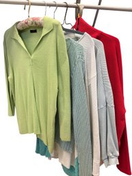5 Spring Sweaters-FH Clothing M, Fitigues L, Margaret Winters XL, J Jill L, Genesis M (BR2)