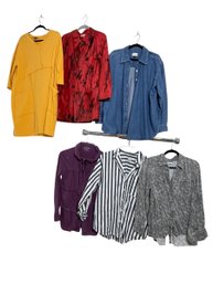 Tribal Jeans Shirt, A New Day Shirt, Neon Buddha Jacket, Universal Threads, Jess & Jane L-XL (bsmt)