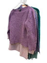Purple Or Green-eileen Fisher 1x, J Jill XL, Williw L, A New Day XXL, Wind River M/L, Habitat XL (BR1)