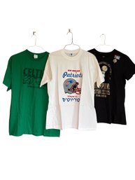 Pats Tee L,nike Celtics L, Celtics Xl. (B2)