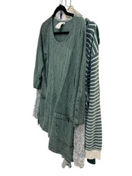 Shades Of Green (4) 2 Unbranded, Mill Valley L,  Casual Studio L (BR1)