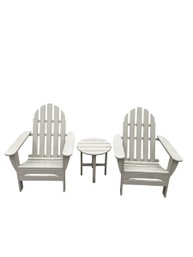 2 Adorondack Chairs And Table (G)
