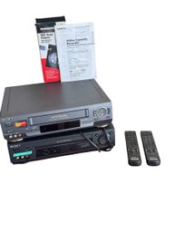 Sony Hi-Fi Stereo Casette Recorder And VHS Player Set (LR1)
