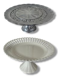 Lenox Cake Stand & Heirloom Collection Ceramic Cake Stand  (LH)