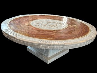 Marble And Onyx? Coffee Table From Mexico *ALTERNATIVE PICK UP HAMILTON*
