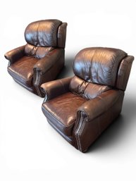 Pair Of Reclining Leather Chairs *ALTERNATIVE PICK UP HAMILTON**