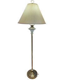 Brass & Crystal Floor Lamp (D)