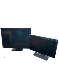 2 Computer Screens  18 Inch And 23 Inch (LR)