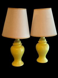 2 Yellow Lamps 19x3 BR1 Both Eork! BR1