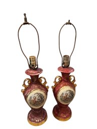 2 Marth And George Washington Lamps  24x 6 F