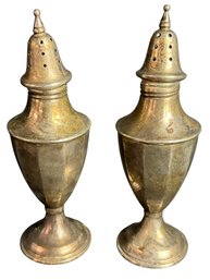 Sterling Silver Weighted Salt & Pepper Shaker Pair