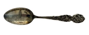 Sterling Silver San Fransisco Ferry Building Decorative Spoon