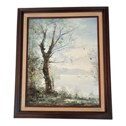 Oil Painting Of A Tree.   (DR)