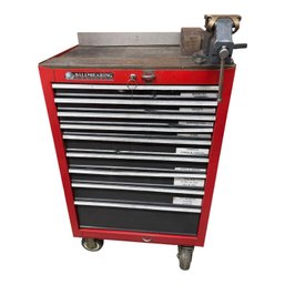 Rolling Tool Chest With Bench Vice & Large Assortment Of Tools (WS)