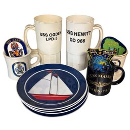 Naval Cups, Patches, & Plates (K)
