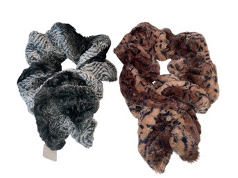 Two Faux Fur Scarves (dr)