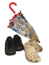 Nike Air Jordan Sneakers, Crocs & Umbrella (MR)