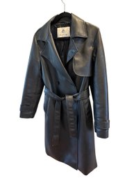 Babaton Faux Leather Trench Coat Size S (MR)