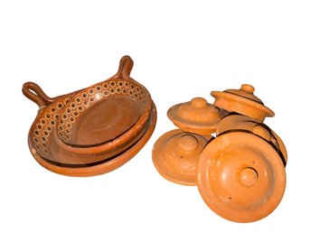 Mexican Terra Cotta Frying Pans & Tops