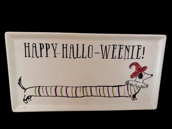 Happy-Hallo-Weenie Rosanna Ceramic Tray (K)