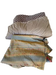 Reversible Bed Spread & Hand Sewn Bed Cover  (DR)