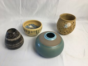 3 Navajo Bowls, Garlic Bowl, Native American Tapestry