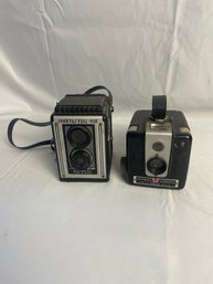 Vtg Spartus Full-Vue & Brownie Hawkeye