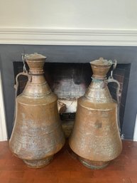 Turkish Copper Bedouin Water Pitchers