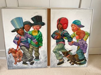 2 Acrylic Paintings By Robert Carter