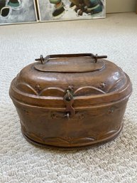 Copper Lidded Storage Vessel