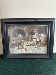 Reproduction Print In Antique Frame