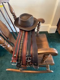9 Belts & A Hat