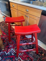 Red Kitchen Stools (K)
