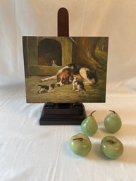 Acrylic On Wood Painting, Jadite Fruit   (L)