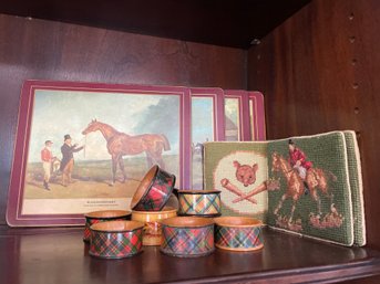 Lady Clare Placemats, Napkin Rings, Coasters  (dr)