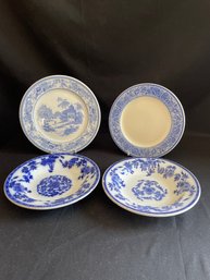 James M Shaw & Co And Meissen Bowls, Mayer Plate