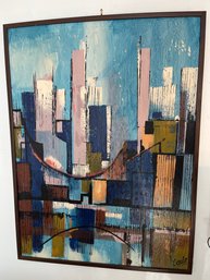 Abstract Cityscape Painting (O)