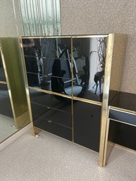 Black And Gold Lacquered Chest Of Drawers #2 (MB)