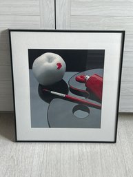 Apple 80s Modern Art Still Life, Print  (MB)