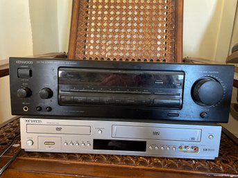 Kenwood Stereo Receiver, Samsung Dvd/VHS  (3rd)