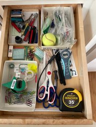 Drawer Full Of Basic Tools And Mixed Items (K)