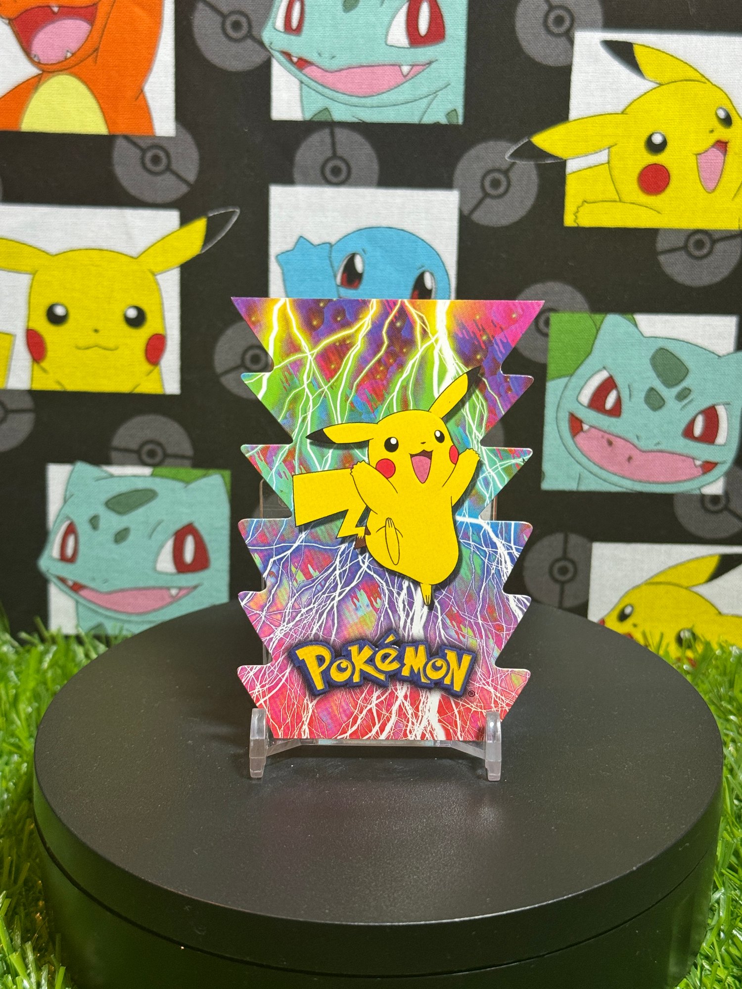 topps pokemon cards pikachu Pokémon Card First Movie #46 Peacemaker Pikachu Blue Logo 1st Print EN –  AGS Collectibles main image 1