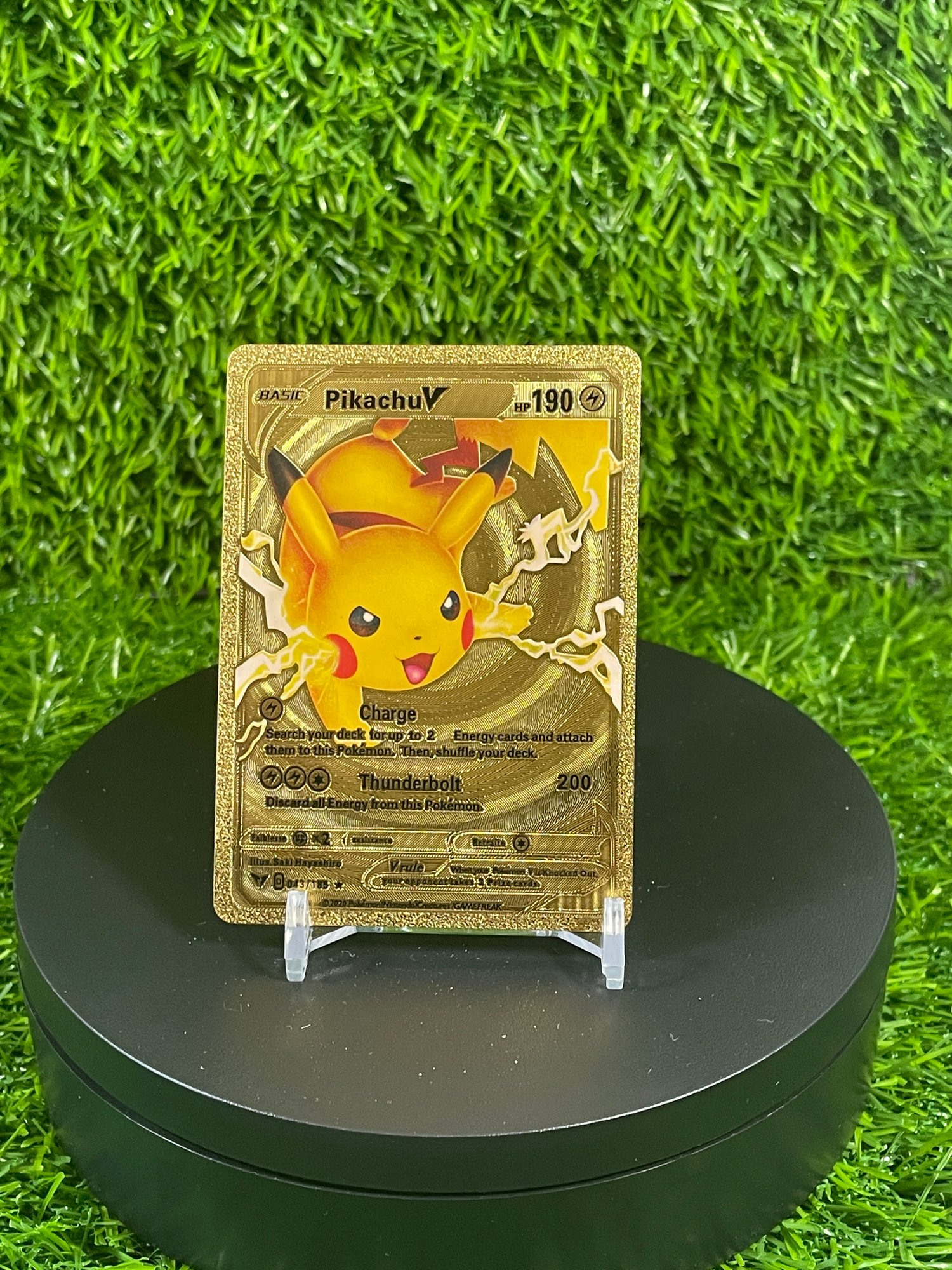 Pokemon Gold Fan Art Pikachu V With Bolts #12882 | Auctionninja.com