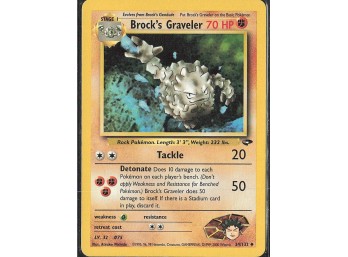 Uncommon Gym Challenge #034/132 Brock's Graveler