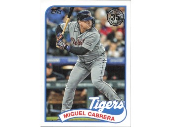 2024 Topps #89B-97 Miguel Cabrera 1989 Topps Baseball 35th Anniversary (Series One)