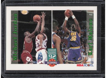1992-93 Hoops #320 Michael Jordan / Karl Malone