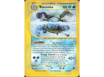 POKEMON Rare,REVERSE HOLO Expedition Blastoise (37)