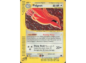 POKEMON Holo Rare Expedition Pidgeot (23)