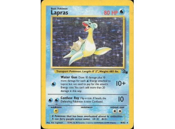 POKEMON Holo Rare Fossil Lapras (10)